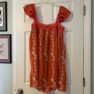 NWT Show Me Your Mumu Melody Mini Dress in Blushing Lace Coral